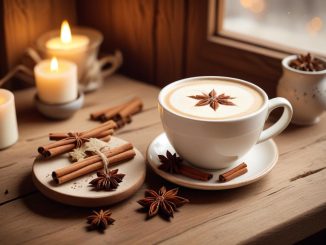 Härlig chai latte illustration