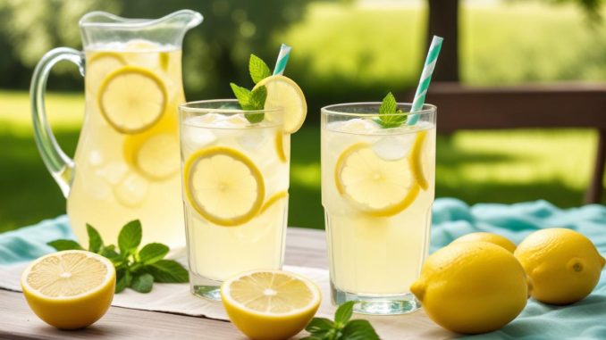 Svalkande lemonad illustration