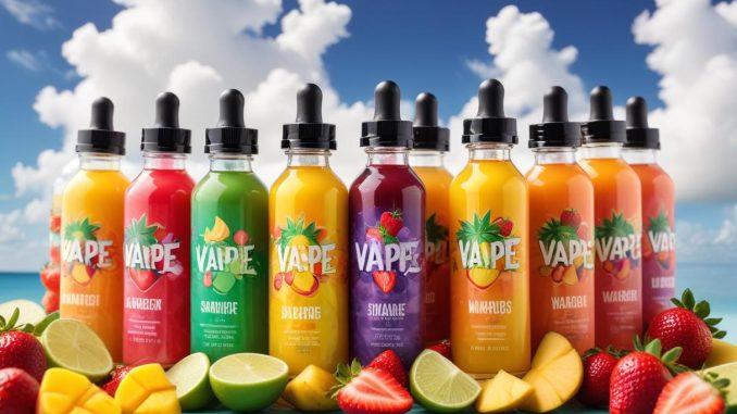 Vape smaker som förgyller din dag illustration